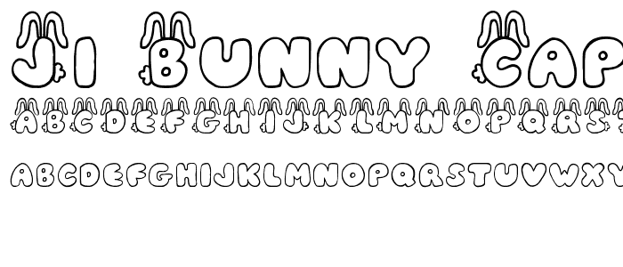JI Bunny Caps font